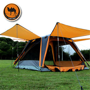 Outdoor Automatic One Room Four Canopies Waterproof Family Camping Tent Portable