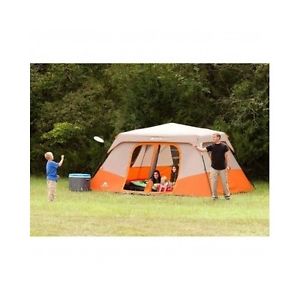 Large Family Tent Instant Cabin 8 Person 2 Room Ozark Trail Camping No Assembly