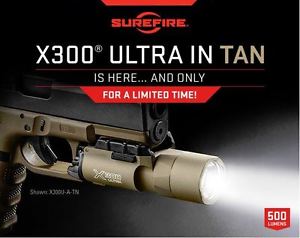 SureFire X300U-A Ultra 500 Lumen LED WeaponLight w/ QD Clamp