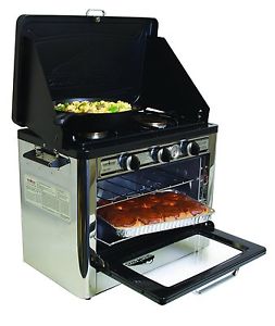 Camp Chef Camping Outdoor Oven with 2 Burner Camping Oven Stainless Steel