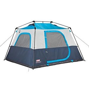 Coleman 6 Person Double Hub Instant Cabin Tent Camping Outdoor Easy Quick Set Up