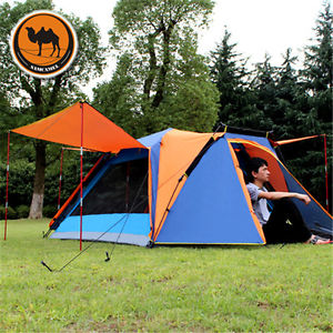 Outdoor Hiking Camping Automatic Instant Tent Waterproof Windproof 3-4 Person