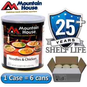 6 #10 Cans Case - Mountain House Noodles & Chicken - Freeze Dried Food