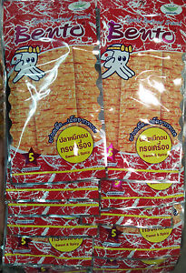 bento seafood snack squid spicy thai flavor sweet x food seasoned pack 6g 100pcs