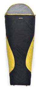 Chinook Sportster Hooded Tapered 15-Degree Synthetic Sleeping Bag, Yellow