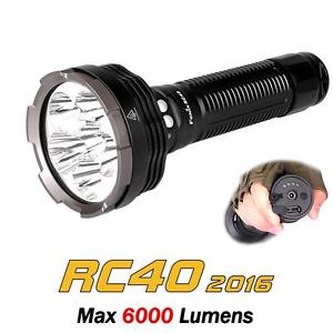 Fenix RC40 2016 - 6000 Lumen Rechargeable Searchlight with Battery