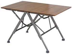 Bambus Klapptisch,Gartentisch,Campingtisch höhenverstellbar von Euro Trail