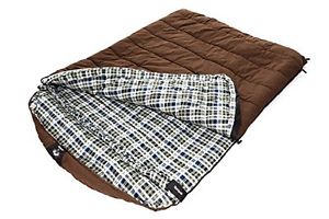 Grizzly by Black Pine 2 Person 0 Degree F Canvas Sleeping Bag, Olive