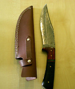Damastmesser Jagdmesser Damascus Hunting Knife 26 cm TOP NEU