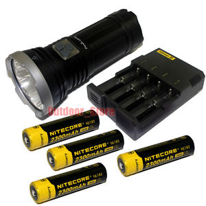 Fenix LD75C CREE XM-L2 (U2) Multi-Color LED Flashlight +4x 18650 Battery Charger
