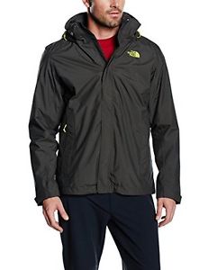 The North Face, Giacca Uomo, Marrone (Black Ink Green), XS