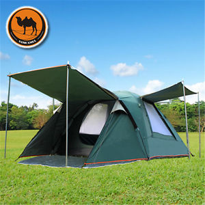 Outdoor Family Automatic Tent Waterproof Double layer 3-4 Person Instant Camping