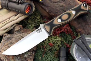 Bark River Bravo 1 LT Fixed Blade Knife! Thinner w/ CPM 3V Steel & Milspec G-10!