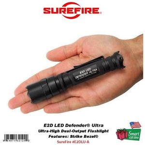 Surefire E2D LED Defender Ultra, 500 Lumens Flashlight w/Strike Bezel #E2DLU-A