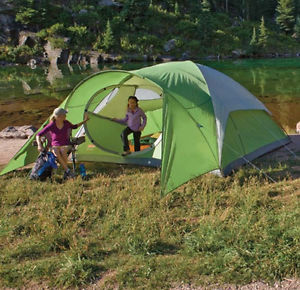 Hinged Door 8 Person Tent Rain Guard Windows Waterproof Coleman Camping Family