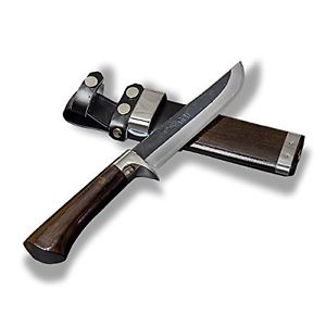 HONMAMON "AZUMASYUSAKU" 'Kurouchi' Hunting Knife 150mm(5.9") Aogami Steel, Japan