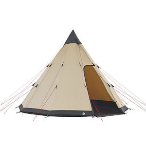 Gruppenzelt ROBENS Mescalero Tipi Zelt Baumwolle 10 Personen Zelt Pyramidenzelt
