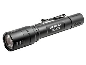 Surefire EB2CABK  EB2 Backup Flashlight LED Click Switch Aluminum Black