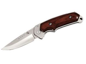 Buck Folding Alpha Hunter, Stahl S30V, Rosewood, Lederetui,