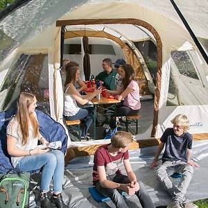 skandika Kairo 6 Person/Man Family Tent Large Sewn-in Groundsheet Tunnel New