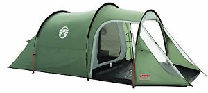 Coleman Coastline 3 Plus Tent Picnic Outdoor Camping Tunnel Structure Green/Grey