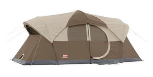 Coleman Weathermaster 10 Person Tent w/ Hinged Door Cabin Style Outdoor/Camping