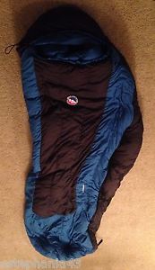 BIG AGNES Lost Ranger 15º Regular Left Zipper DOWN Sleeping Bag- Blue/Black
