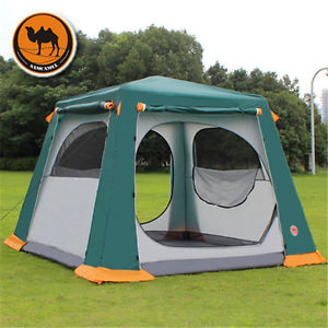 Outdoor Camping Automatic Oxford Waterproof Double layer Large Tent 5-8Person