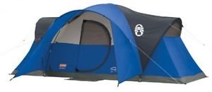 Tent Camping Montana 8 Person Modified Dome Shelter Outdoor Hiking Blue Best New