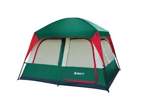 Outdoor Hiking Trail Camping 5-Person Family Cabin Tent 2 Room Simple Shelter