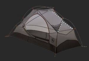 Big Agnes Copper Spur UL 1 mtnGLO Ultralight Backpacking Tent w/ LED Lights!