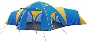 8 MAN Camping Outdoor + Festival Tent 4 ROOMS RRP £239