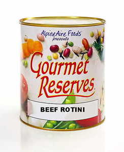 BEEF ROTINI by GOURMET RESERVES set of 6 Cans  in #10 Cans NEW