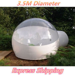 Stargaze Outdoor Single Tunnel Inflatable Bubble Camping Tent HALF-N-HALF LOOK