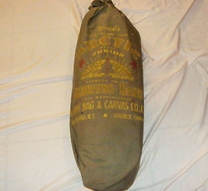 Vtg WOODS Arctic Sleeping Bag 2 StarJunior 78x84 Harwood Patent Eiderdown Filled