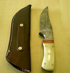 Damastmesser Jagdmesser Damascus Hunting Knife 20 cm TOP NEU