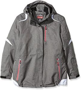 Killtec, Giacca sportiva Donna, con cappuccio rimovibile, Grigio (Graumelange/We