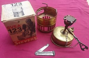 Max Sievert Svea 123 stove w/ Box Pricker Wind screen Fires Robustly