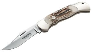Böker Jagdmesser Klappmesser Taschenmesser Optima Hischhorn