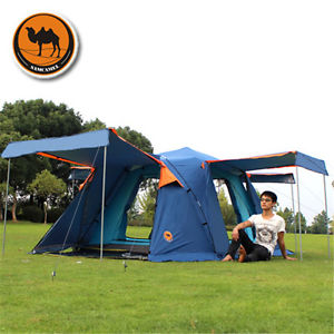 Double Layer Backpacking Wild Outdoor Hiking Sports Tent Family 3Person Camping