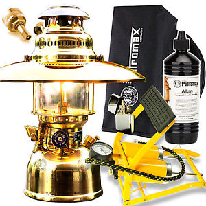 PETROMAX HK500 Starklichtlampe v/m + Schirm + Tasche + Öl + Ventil + Luftp + Fz