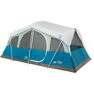 Fast Pitch Coleman Echo Lake 8 Person Family Cabin Tent, Outdoor camping Shelter