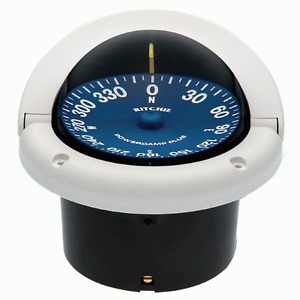 NEW RITCHIE SS-1002W Supersport Compass - Flush Mount - White