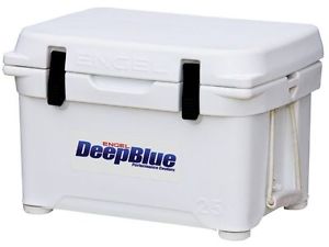 Engel Deep Blue  25QT Quart Performance Ice Chest Cooler ENG25 - White