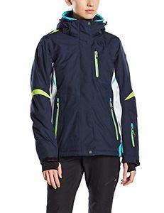 Killtec giacca da donna con cappuccio rimovibile, Fenisa (blu navy scuro/bianco/