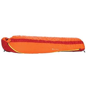 Big Agnes Gunn Creek 30F Synthetic Sleeping Bag - Regular/Left Orange/Red