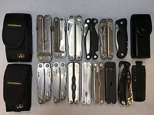 Leatherman multi tool and knife, lot of 14 - TSA confiscated