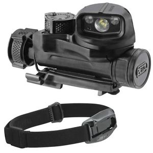 Petzl Strix IR mit Adapt Strix schwarz black Stirnlampe Kopflampe Taktische