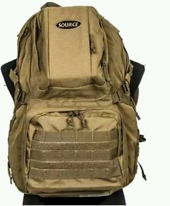 Hydration Backpack Holds 3 Liters Huge Cargo for 3 Days Tan - Source Patrol 30