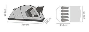 SALEWA, Tenda da campeggio Alpine Lodge 00-0000005601_5311, Verde (Cactus/Grey)